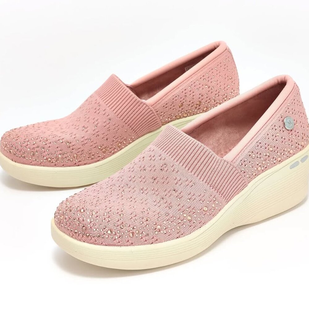 Skechers Sparkle Slip Ons-Reflections Martha Stewart Rose 11M NEW IN BOX>